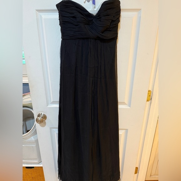 Amsale Black Ruched Sweetheart Gown worn once! offers welcome! - Picture 7 of 7